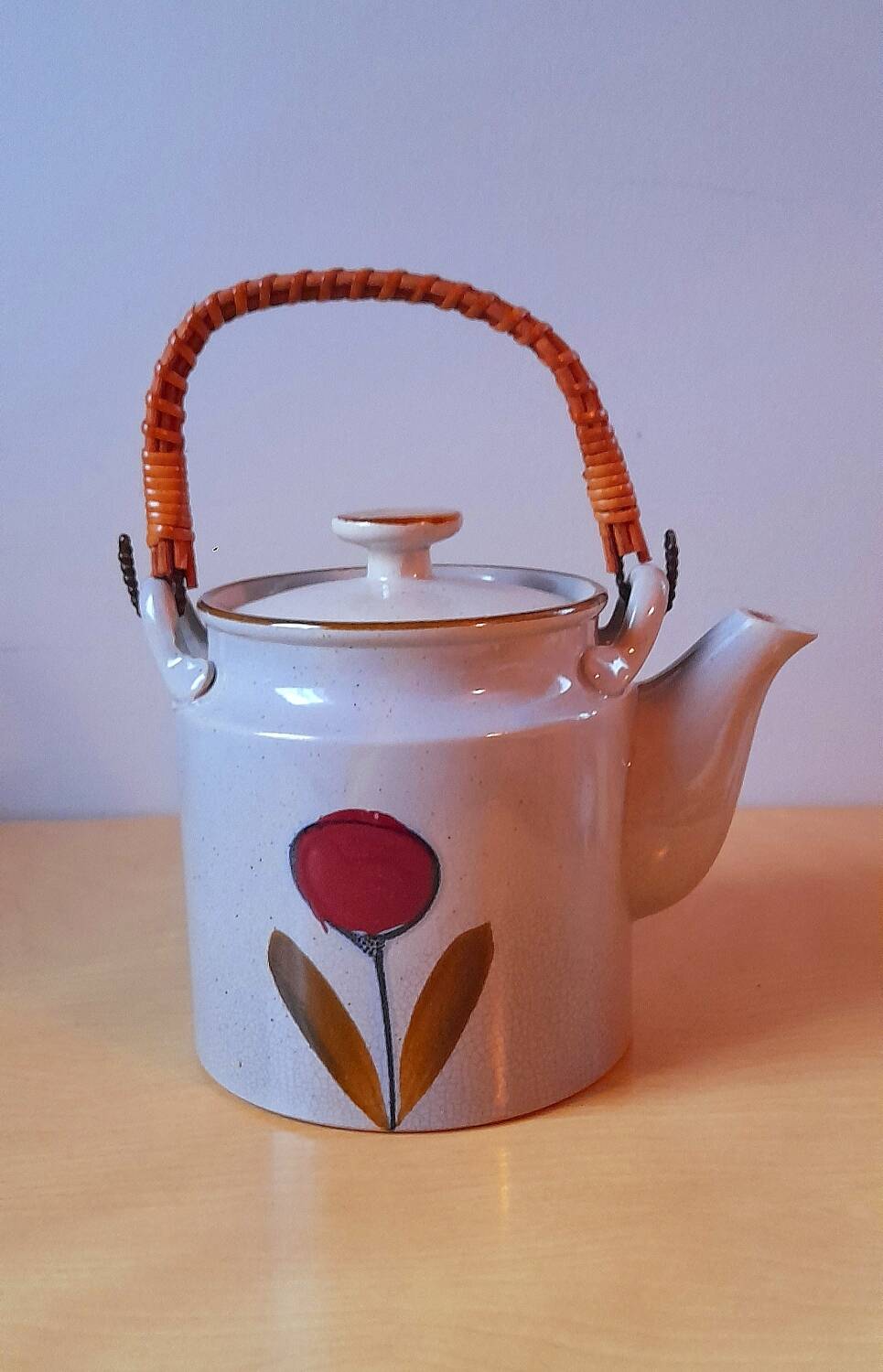 Vintage stoneware teapot