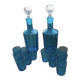 Blue liqueur service with its stand