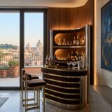 Bar dans le goût de Willy Rizzo, années 70