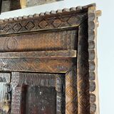 Afghan door in carved wood from the late 19th century with Palace Temple framing.
