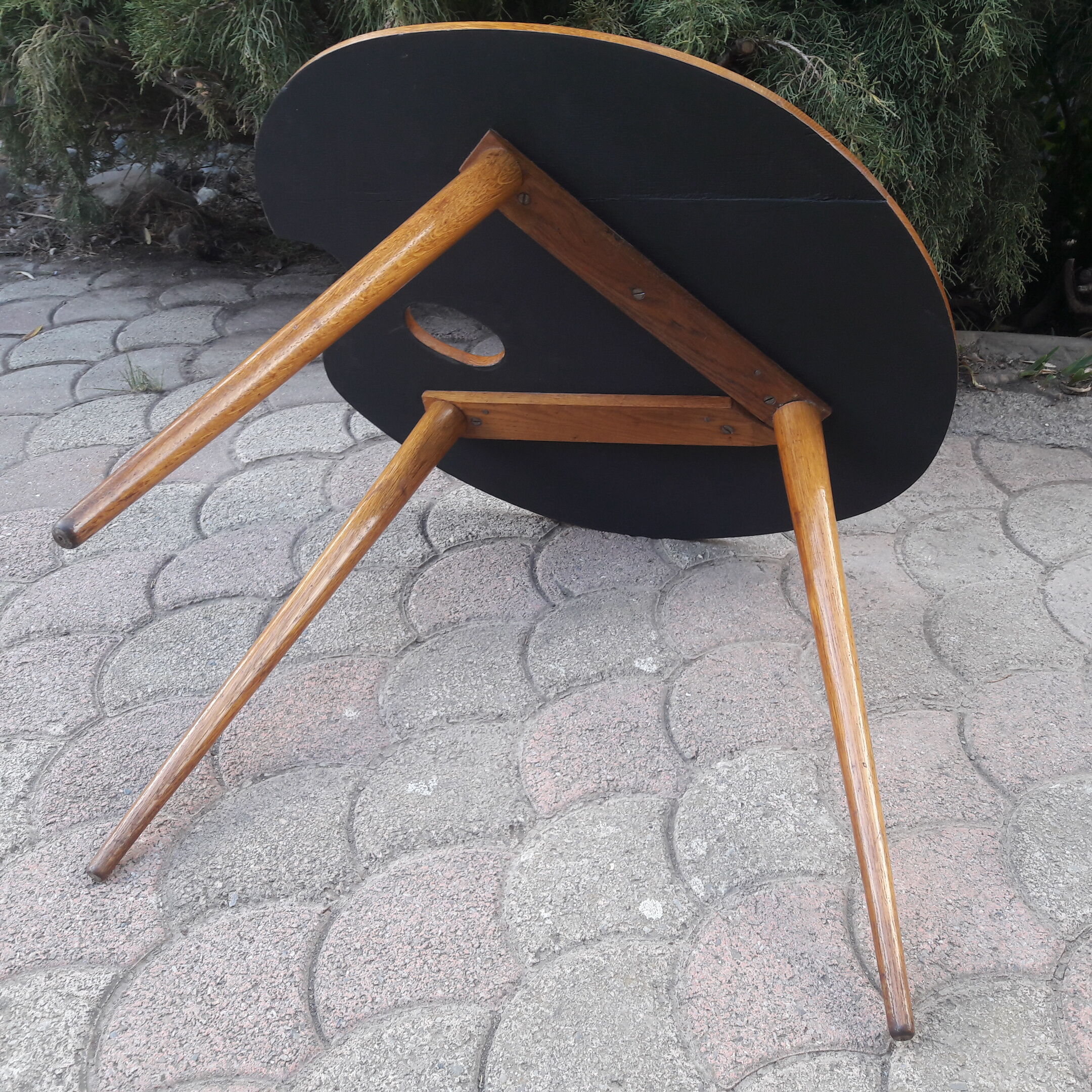 Table basse "palette de peintre"