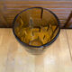 Vintage Art Deco Style Orange Amber Moulded Glass Vase