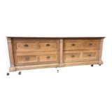 Large oak shop counter