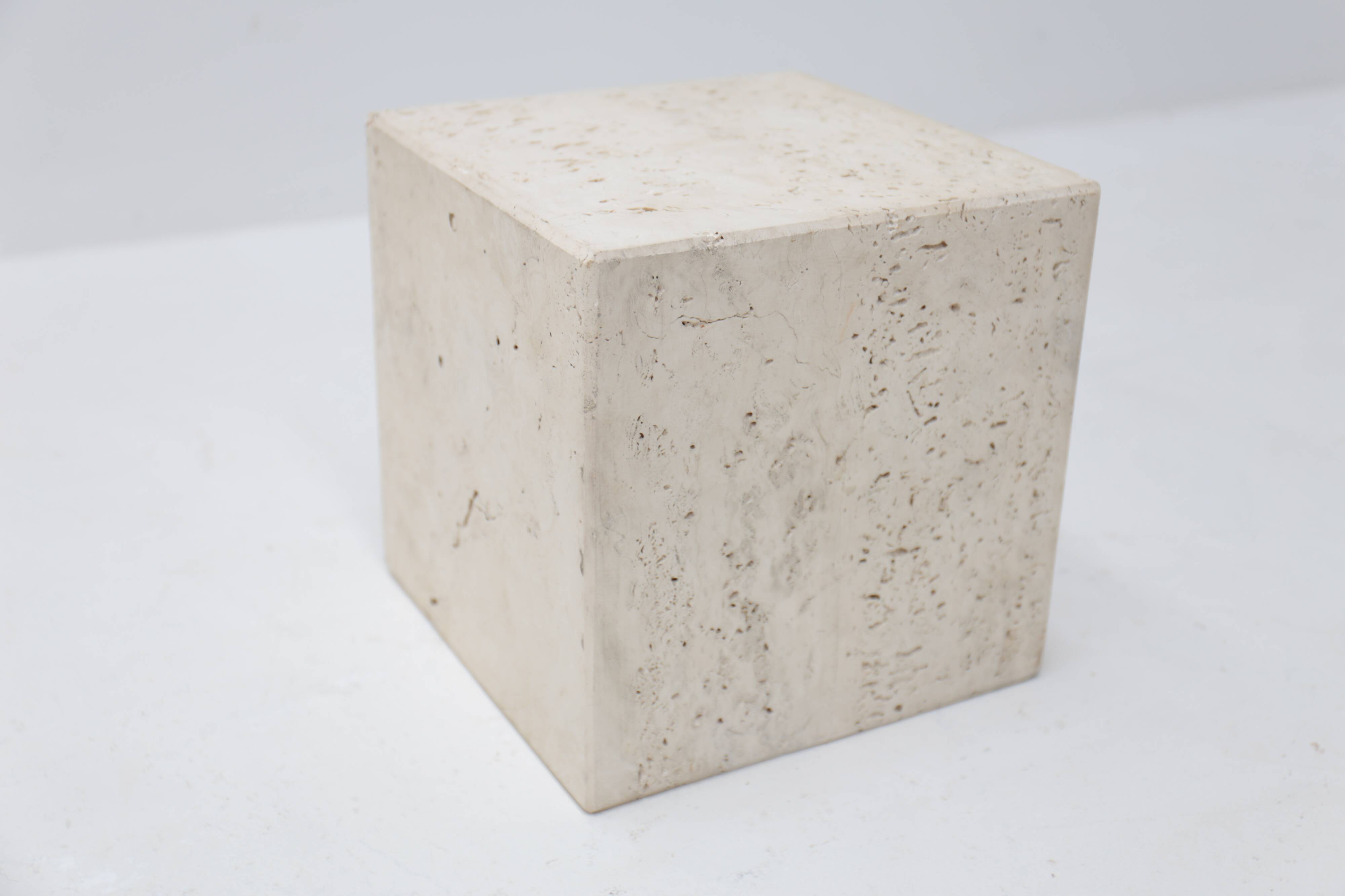 Metafora travertine coffee table by Massimo & Lella Vignelli, Italy