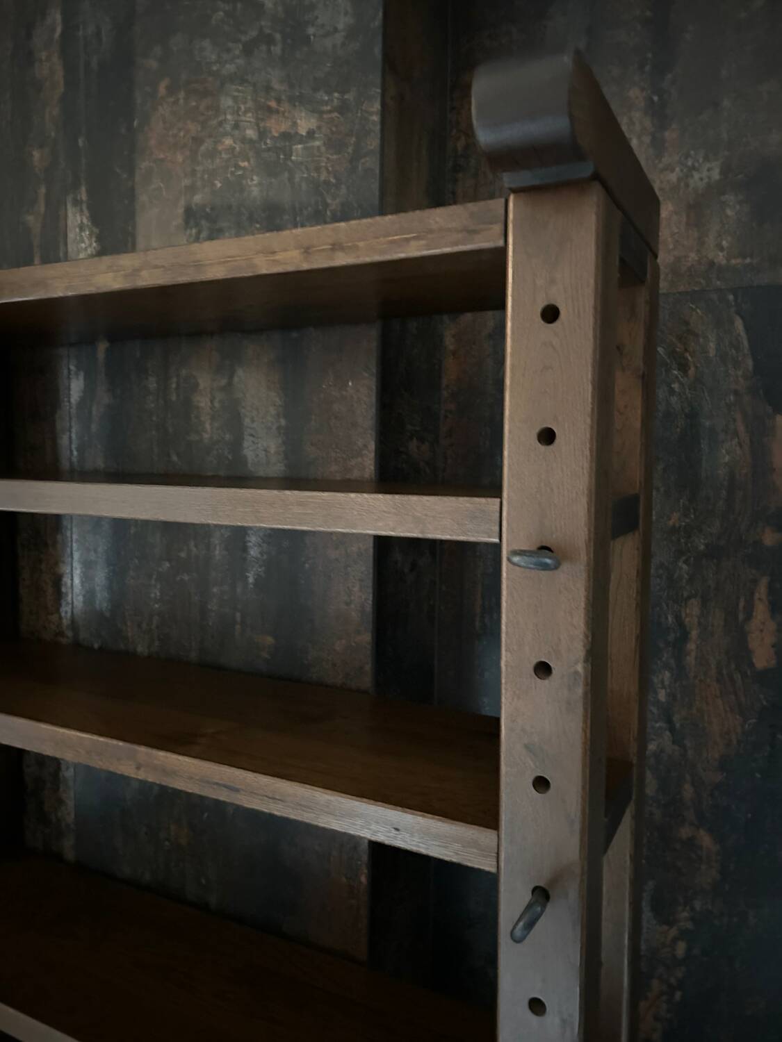 Vintage brutalist display cabinet