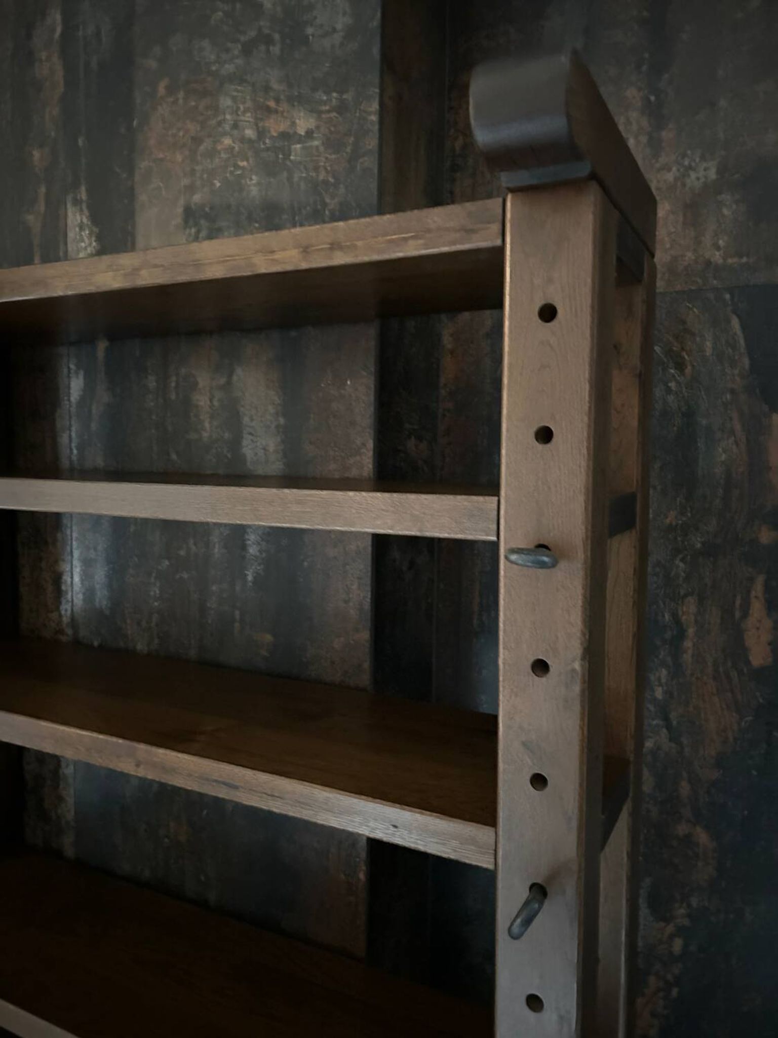 Vintage brutalist display cabinet