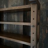 Vintage Brutalist bookcase display cabinet