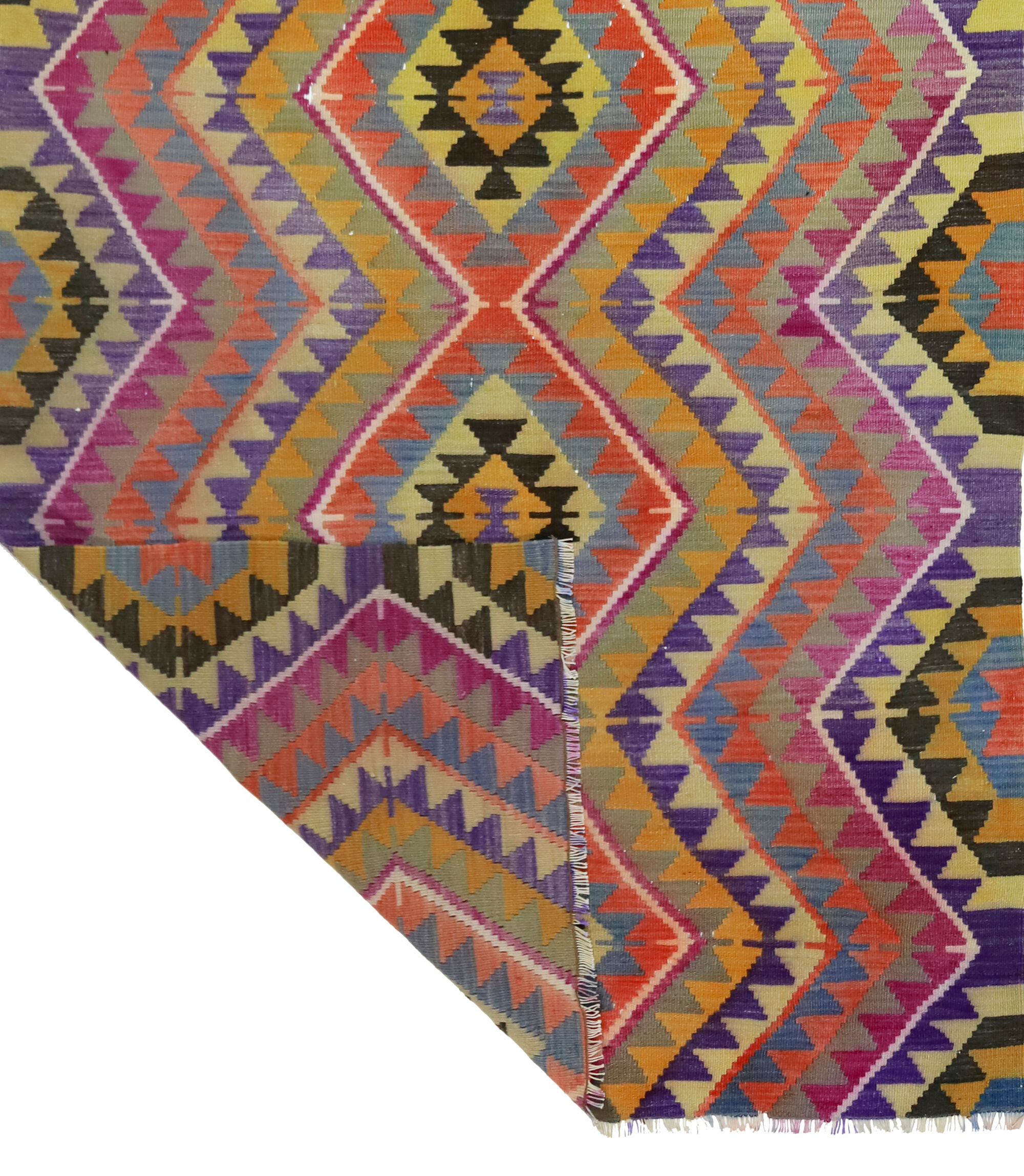 Anatolian handmade kilim rug 310 cm x 147 cm