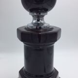 Lamp in ceramic and chrome, 80s
