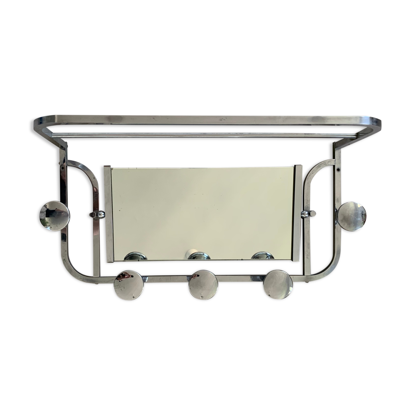 Old art deco-style wall mirror 63x33cm