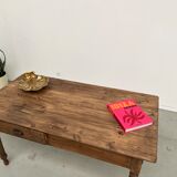 Pine farmhouse work table, from the 50s completely restored