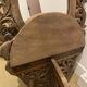 Carved mirror with integrated shelf