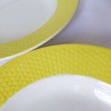 3 deep plates from Digoin Sarreguemines