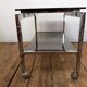 Vintage chrome and glass coffee table, 1970s