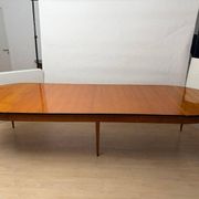 Table Biedermeier extensible en bois de cerisier, sud de l'Allemagne, 1880