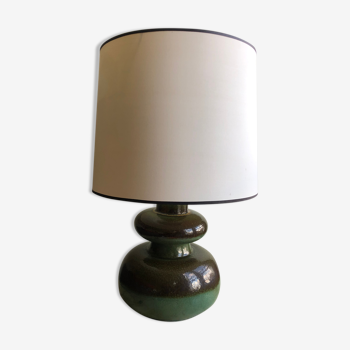 Lampe vintage céramique verte