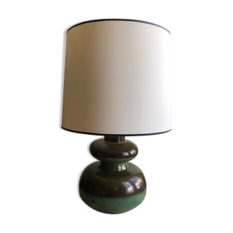 Vintage green ceramic lamp