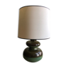 Vintage green ceramic lamp