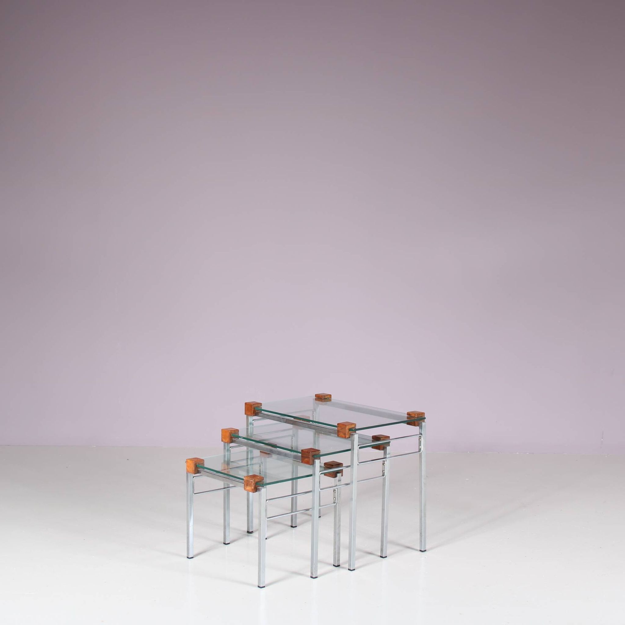 1960s Modern nesting tables from the Netherlands