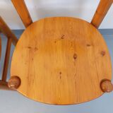 Set of 2 vintage Scandinavian chairs by Rainer Daumiller in pine from the 1960s.