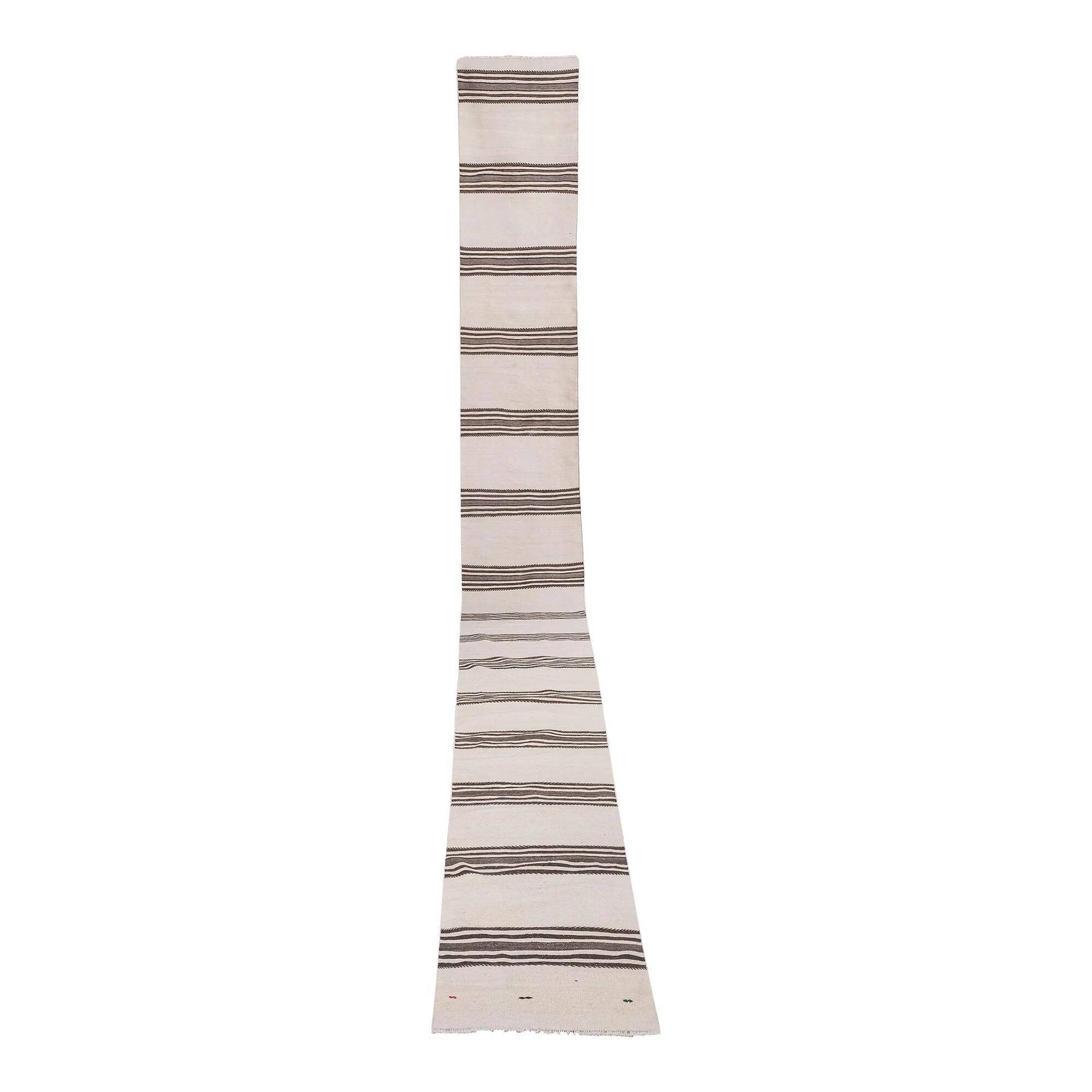 Vintage Turkish hallway rug 68x671 cm