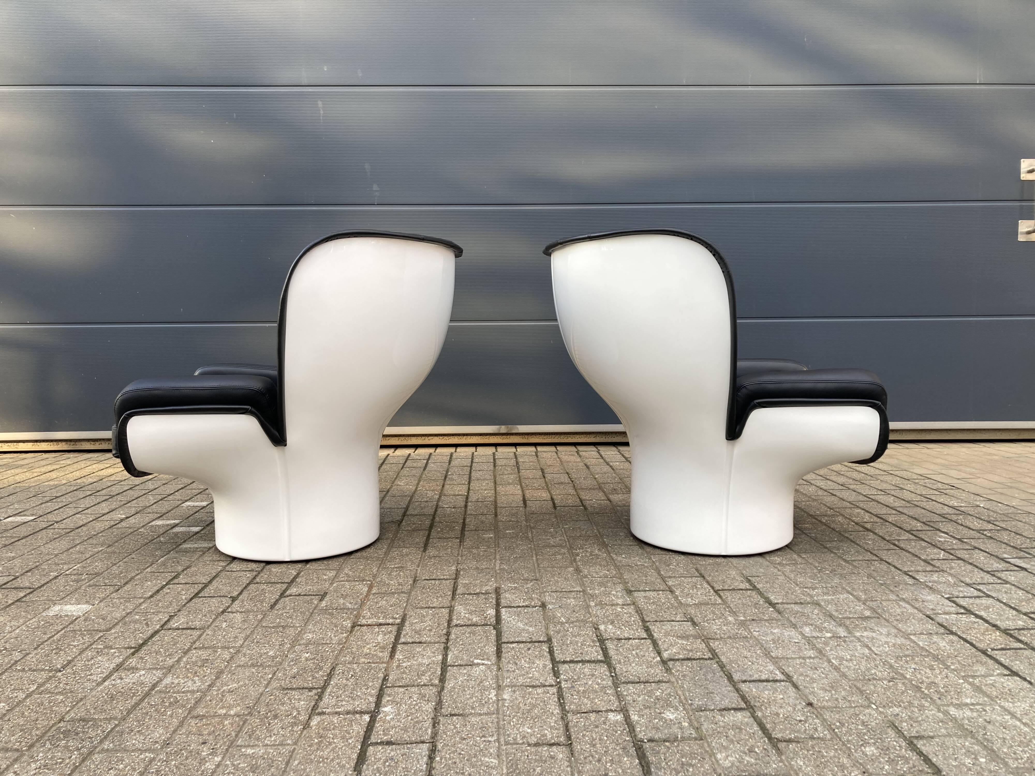 Joe Colombo Elda design armchair, Longhi edition