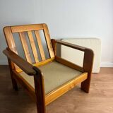 Fauteuil en pin massif