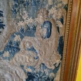 Tapestry, antique gobelin fragment man with dragons, XVIIIth century