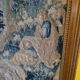Tapestry, antique gobelin fragment man with dragons, XVIIIth century