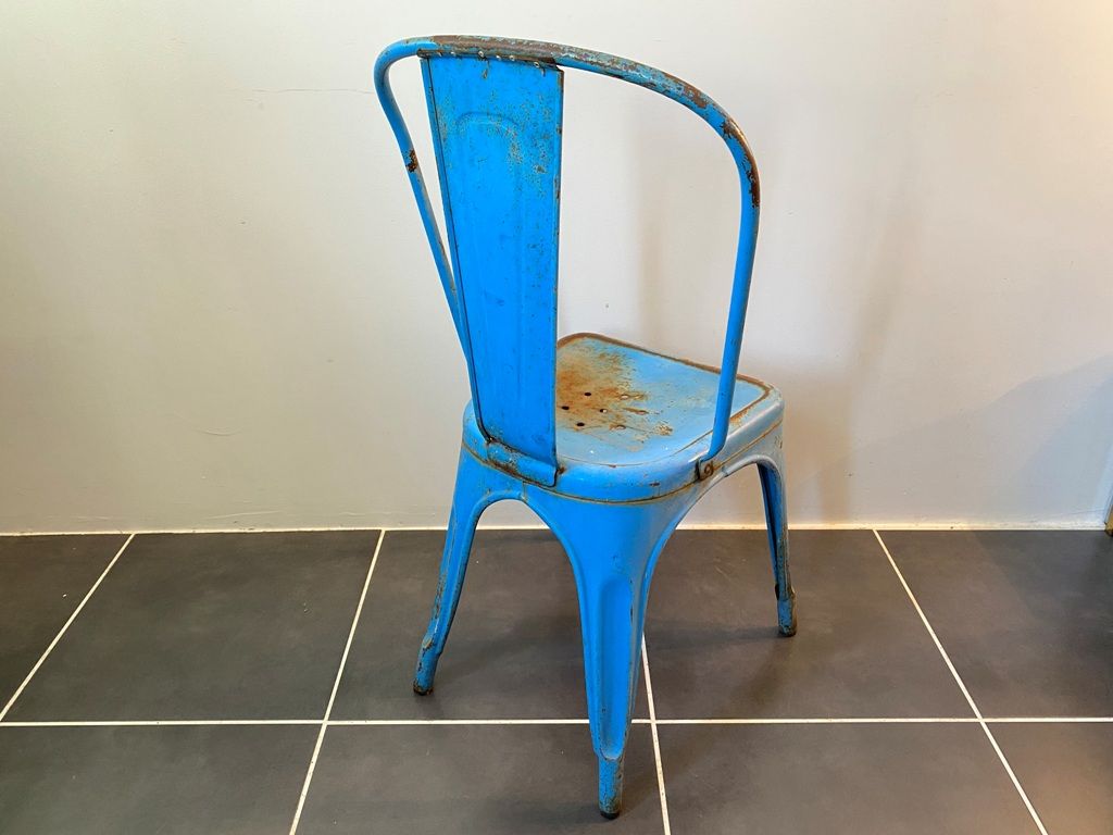 Authentic metal chair tolix by Xavier Pauchard vintage industrial 1950 n3