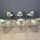 Vintage dining chairs by Belgochrom, set of 6 - 1980s