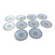 10 vintage Scania dessert plates