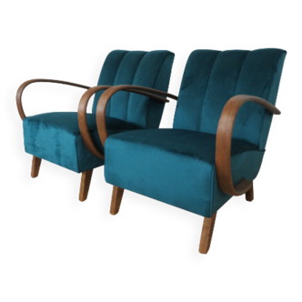 Pair of armchairs by Jindrich Halabala