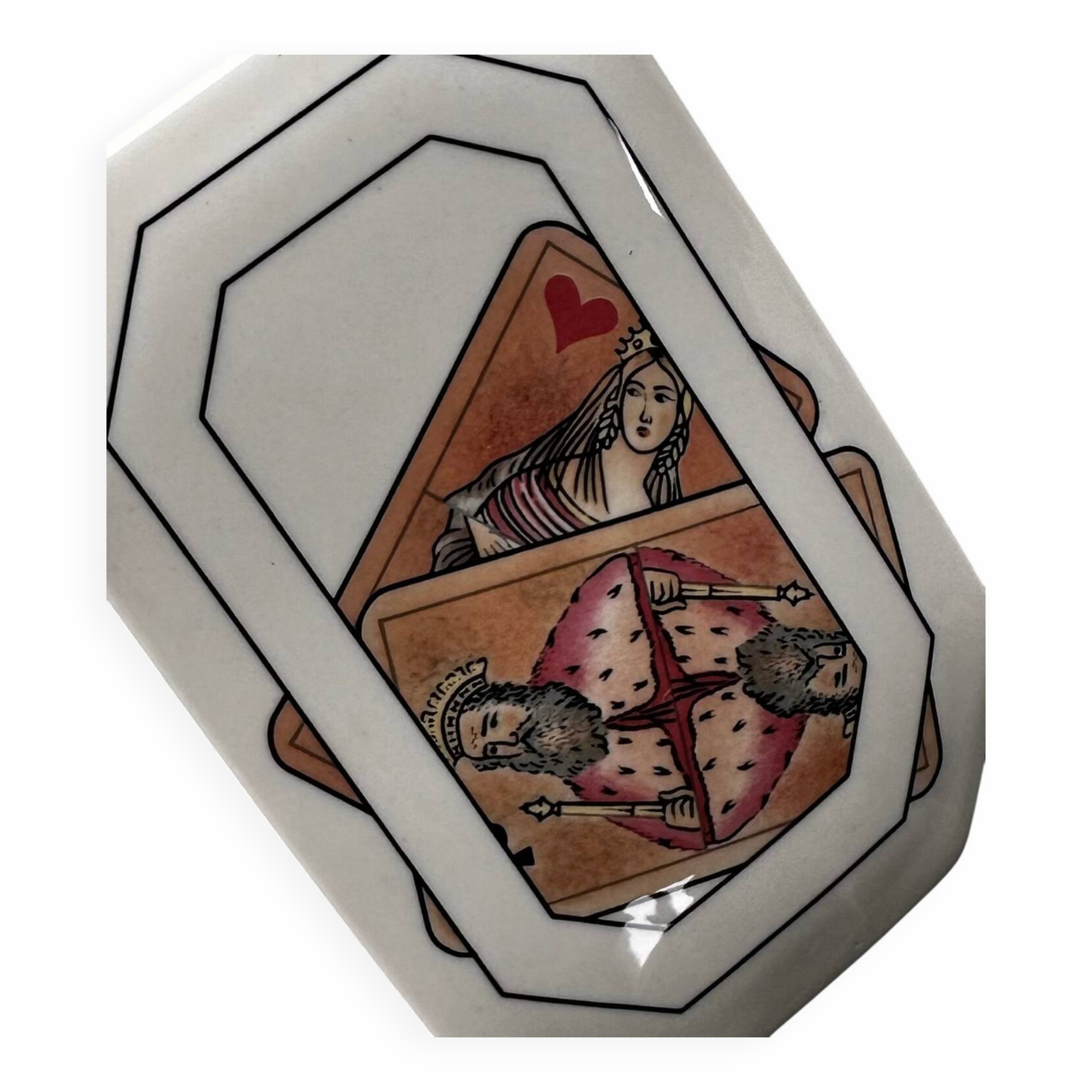 Bonbonnière, boîte à cartes à jouer Villeroy&Boch "Dame de pique"