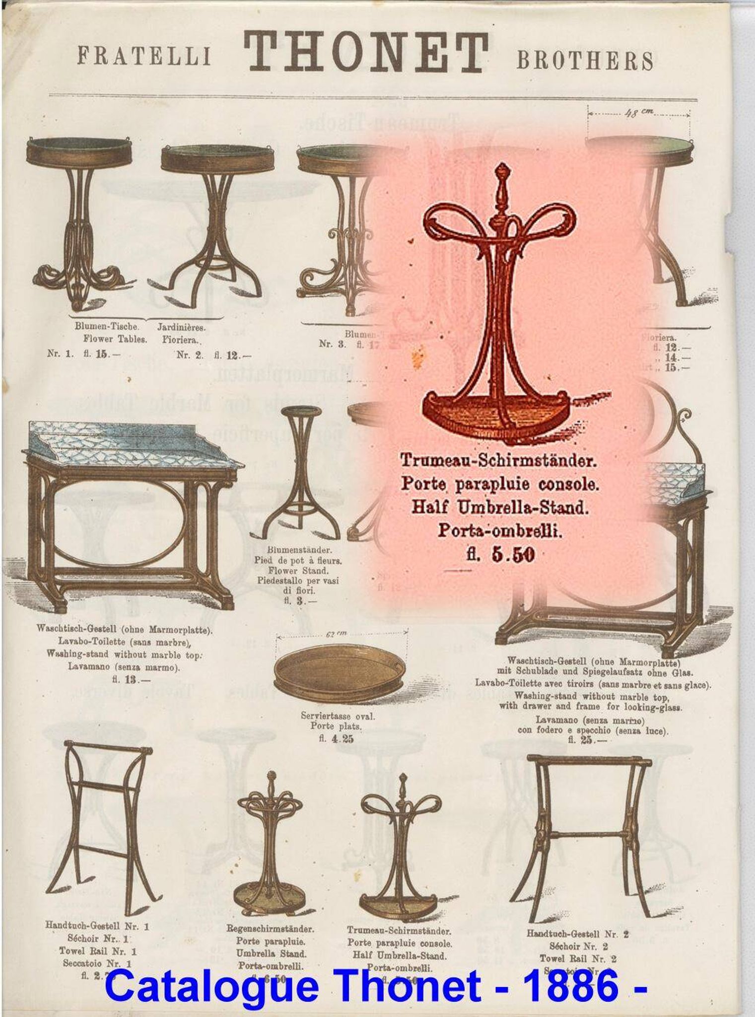 Thonet umbrella stands, bentwood 1890/1900 - curved wood