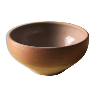 Vintage sandstone bowl two beige colors