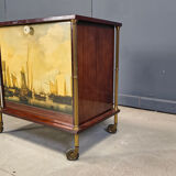 Mid-century modern French bar cabinet, 1960s