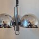 Midcentury Chrome Space Age Chandelier/Pendant Hillebrand, Germany, 1970s