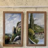 Diptych of a Dordogne landscape