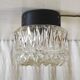 Molded glass ceiling or wall light - 60s/70s