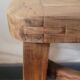 Chaise bistrot de bureau artisanale en bois d'olivier