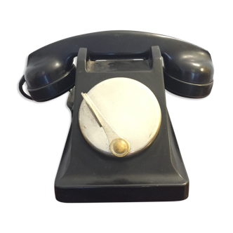 Vintage phone 50s in black Bakelite