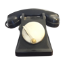 Téléphone vintage années 50 en bakélite noir