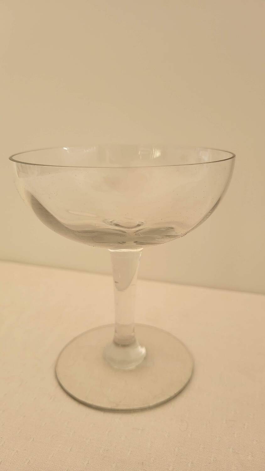 Coupes à champagne en verre brouillé