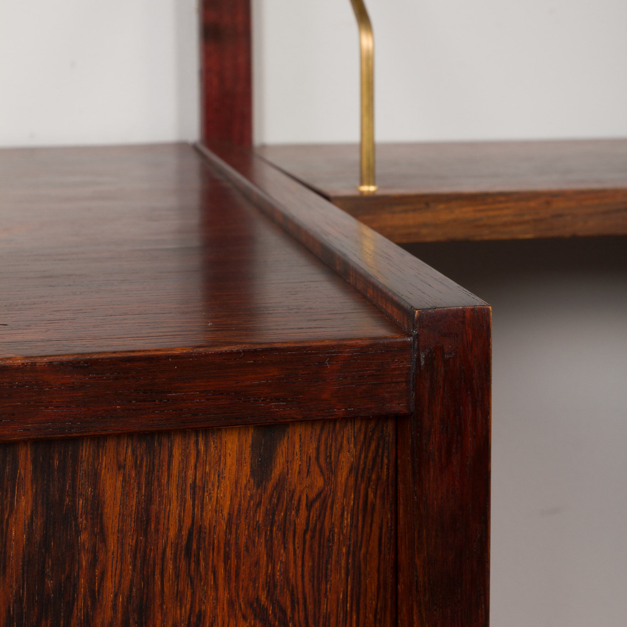 rosewood wall unit by Preben Sorensen for PS System, Randers, 1960s
