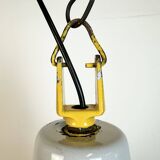 Industrial Grey Enamel Factory Pendant Lamp from Philips, 1960s