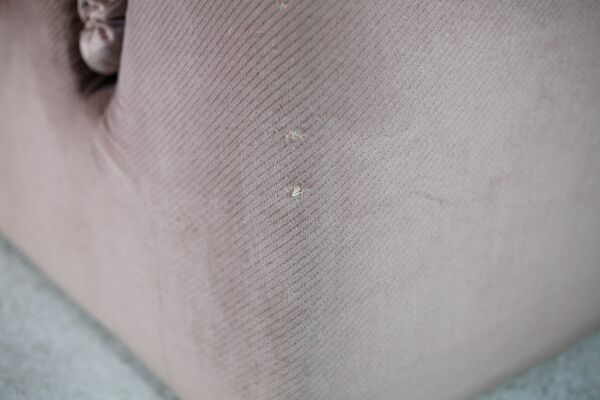 Paire de fauteuils mousse et velours ras rose pale, Cinna, France, circa 1970