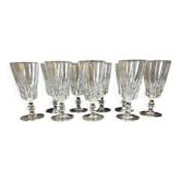 Suite de 9 verres a vin en cristal de bayel art de la table elegance