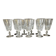 Set of 9 bayel crystal wine glasses elegance table art