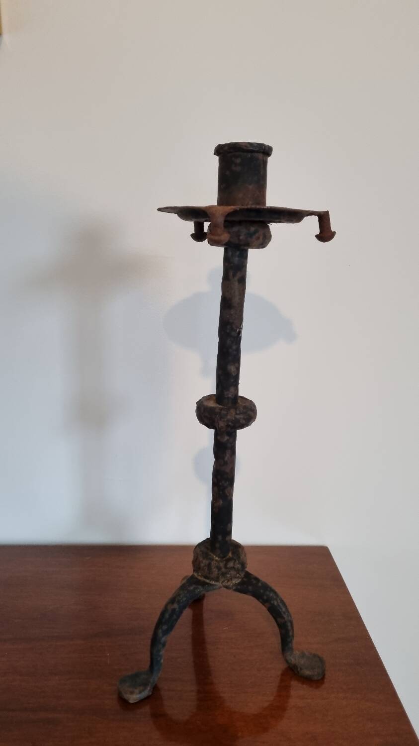 Pair of brutalist candlesticks